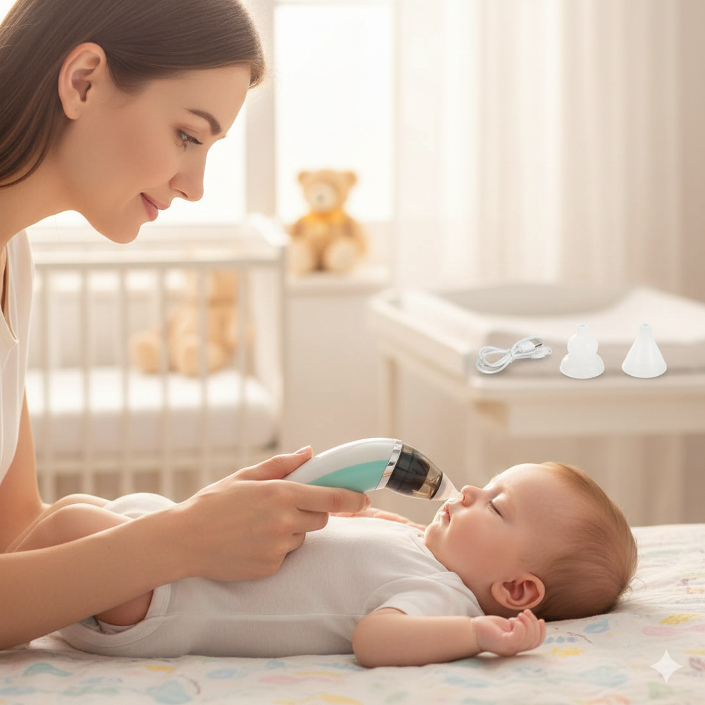 Aspirador Nasal Eléctrico – Ahora El Bebé Respira Libre ¡STOCK LIMITADO POR ALTA DEMANDA!