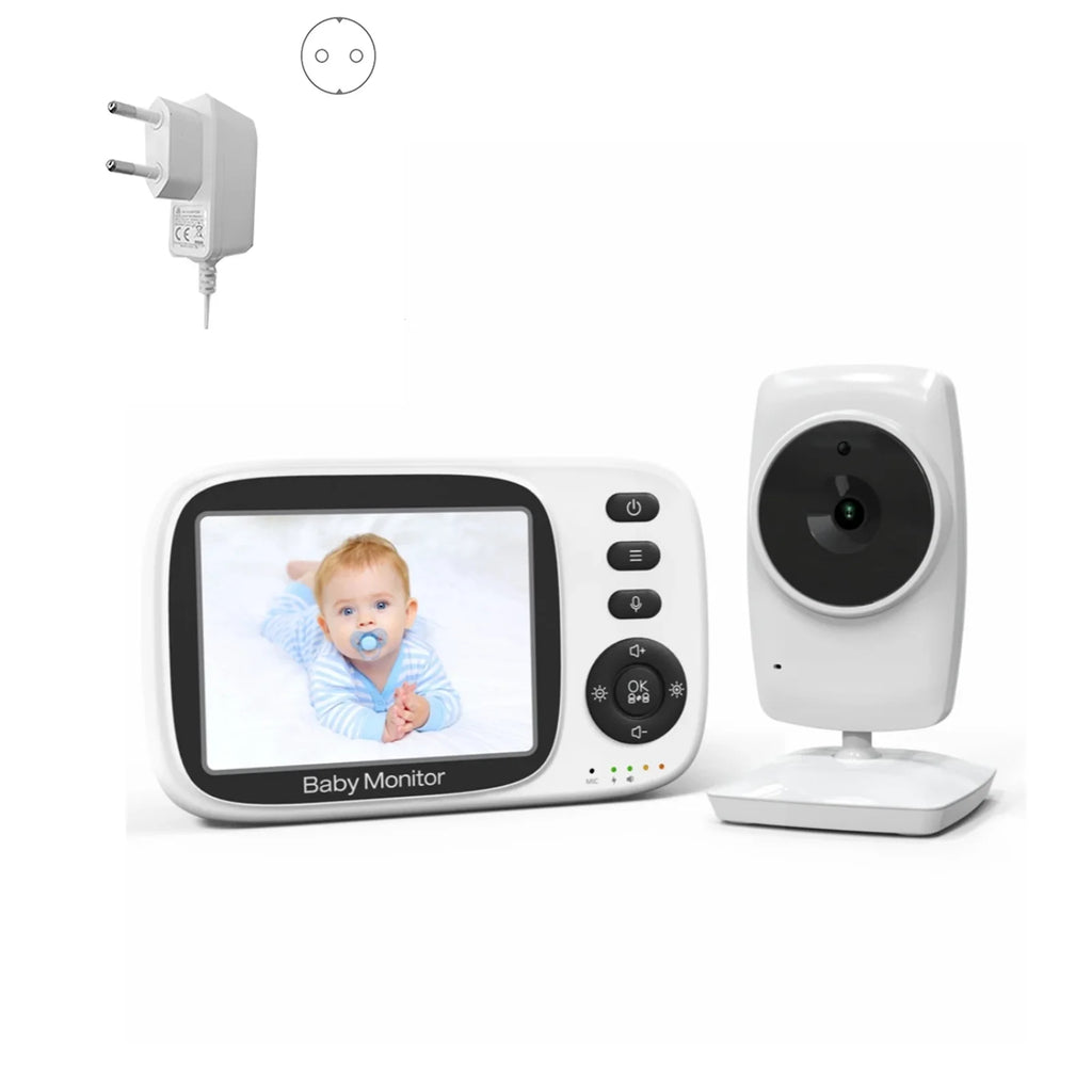 Monitor BabyStar inteligente e Inalámbrico 3.2” con Visión Nocturna Automática, Intercomunicador Bidireccional, Lullabies y Sensor de Temperatura